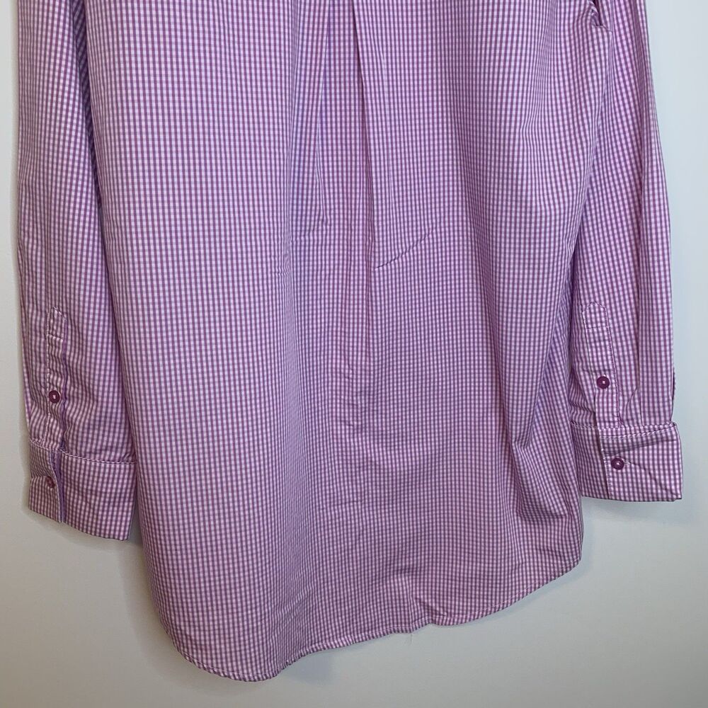 Camila Coelho Elliot Shirt Dress Gingham Check Pink Lilac White - Small - Picture 11 of 16